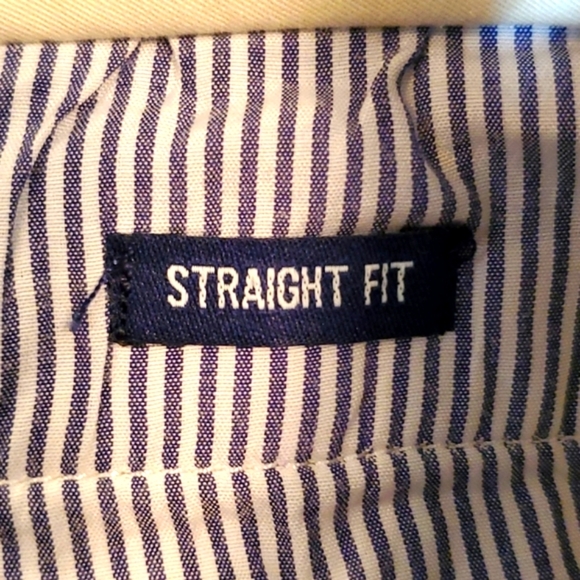 CROWN & IVY 38 X 30 STRAIGHT FIT FLAT FRONT BEIGE MOTION FLEX PANTS - Picture 3 of 4